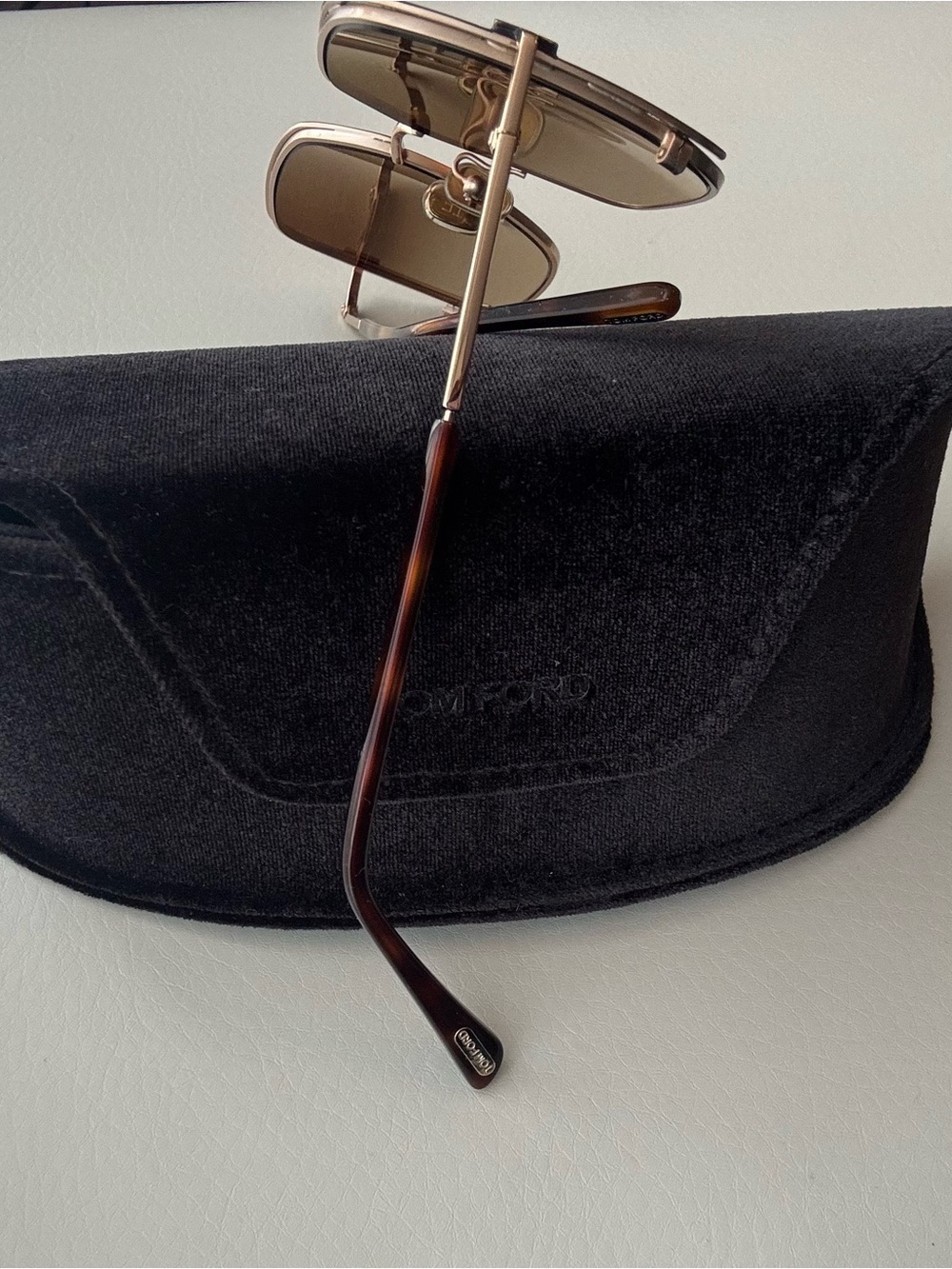 Tom Ford Brown Gradient Square Women's Sunglasses - Picture 3 of 3